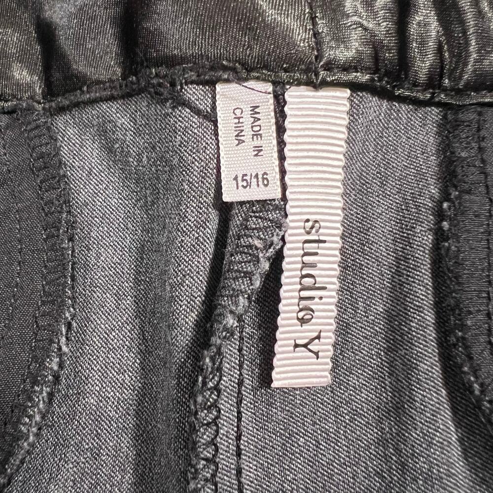 Maurices Studio Y Womens Dress Pants Trousers Flare Leg Lightweight Gray 15 16 - Picture 8 of 10